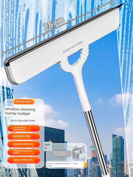 Cam Sileceği - 28cm Başlık - 1 Fiber Flanel ve Saklama Klipsi