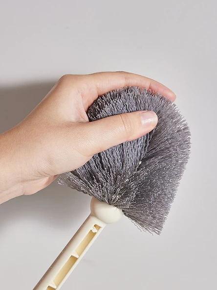 Yumuşak Kıllı Asılabilir Klozet Fırçası - Mavi + 2 Kanca - Resim 4