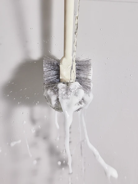 Yumuşak Kıllı Asılabilir Klozet Fırçası - Mavi + 2 Kanca - Resim 3