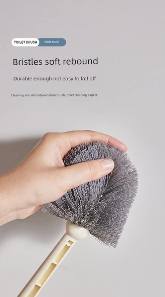 Yumuşak Kıllı Asılabilir Klozet Fırçası - Mavi + 2 Kanca - Resim 11