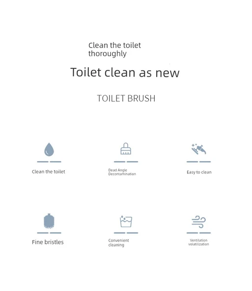 Yumuşak Kıllı Asılabilir Klozet Fırçası - Mavi + 2 Kanca - Resim 8