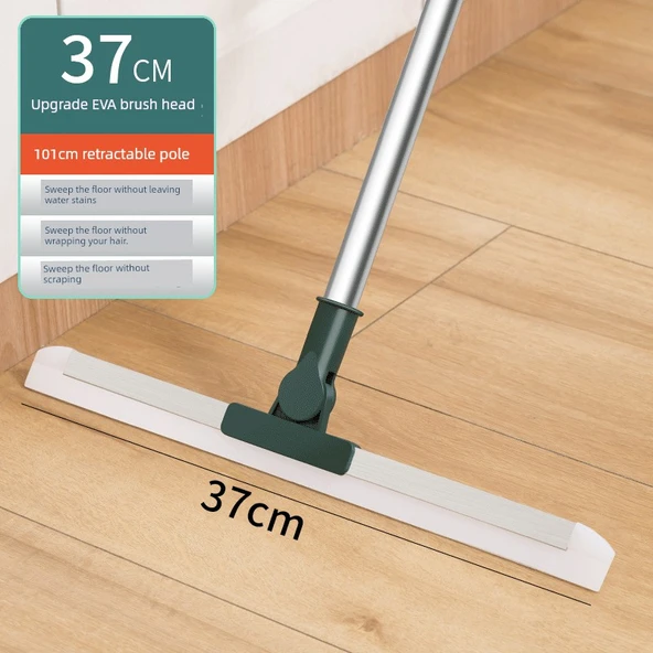 Sihirli Silikon Süpürge - 37cm Teleskopik Saplı