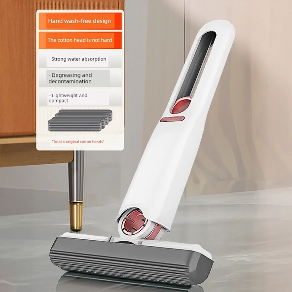 Mini Masaüstü Mop - 1 Mini Mop + 4 Pamuk Başlık