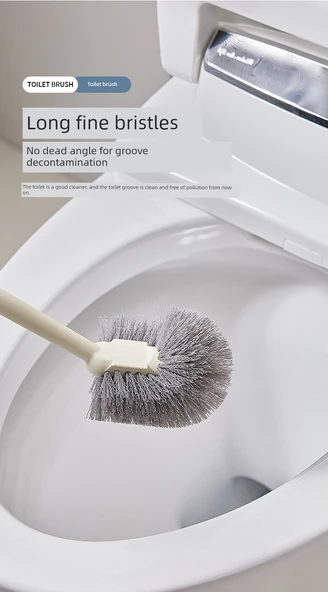 Yumuşak Kıllı Asılabilir Klozet Fırçası - Mavi + 2 Kanca - Resim 9