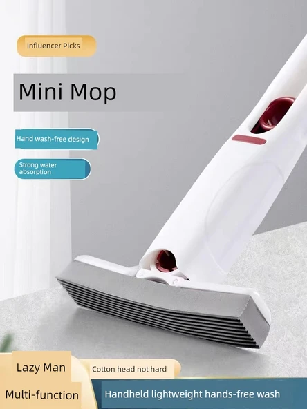 Mini Masaüstü Mop - 1 Mini Mop + 4 Pamuk Başlık - 2