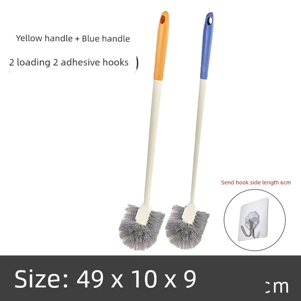 Asılı Klozet Fırçası - Sarı Mavi - 2 Adet Kanca