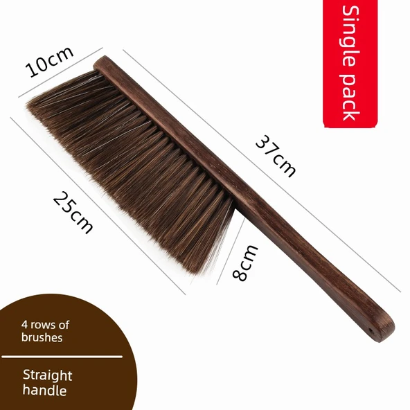 Uzun Saplı Yatak Fırçası - 1/4 Sıra Kıllı - Düz Saplı