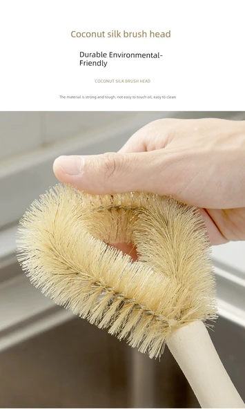 Pembe Uzun Saplı Bulaşık Fırçası - 2 Adet - Resim 10