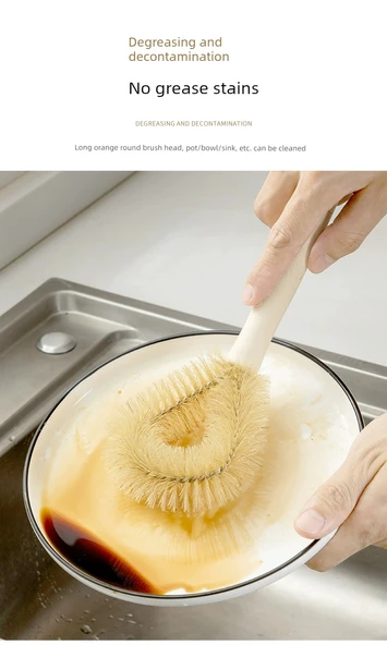 Pembe Uzun Saplı Bulaşık Fırçası - 2 Adet - Resim 12