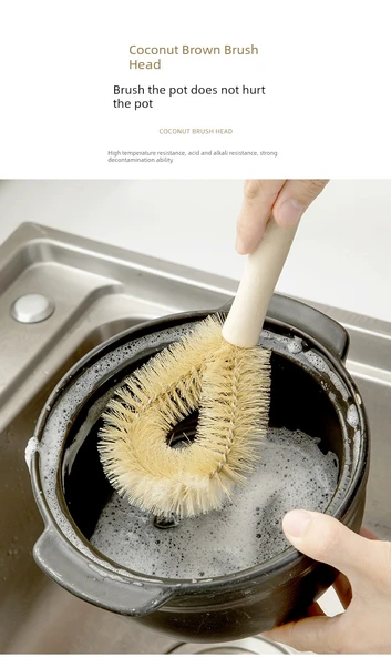 Pembe Uzun Saplı Bulaşık Fırçası - 2 Adet - Resim 9