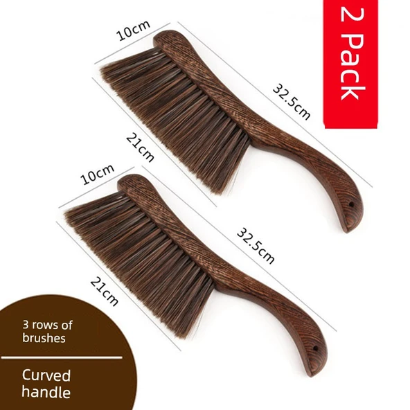Uzun Saplı Yatak Fırçası - 2/4 Sıra Kıllı - Eğri Saplı