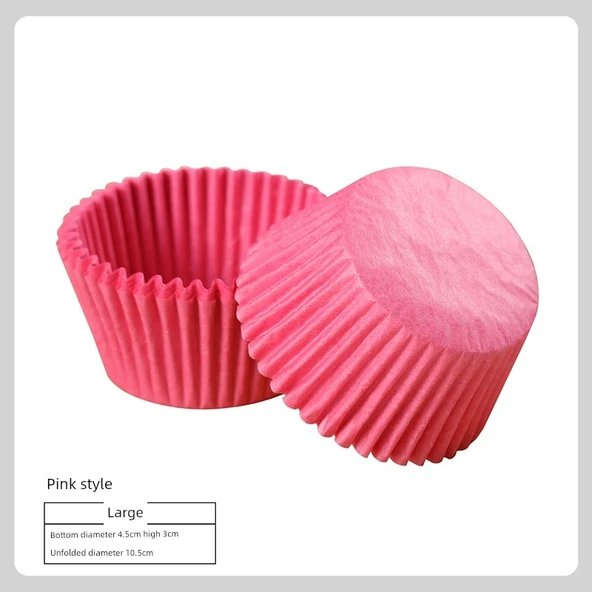 Cupcake Kağıdı - Büyük Pembe (4.5cm Tabanlı)