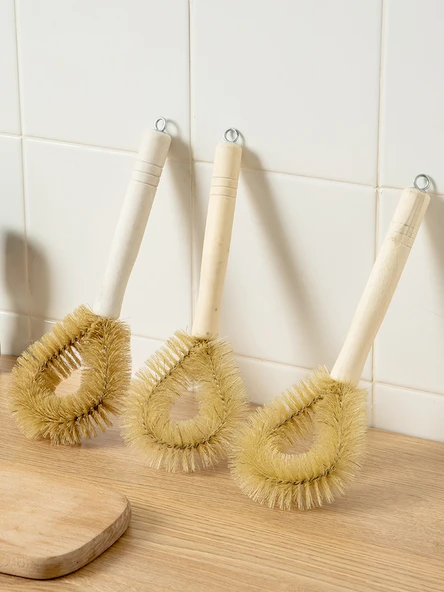 Pembe Uzun Saplı Bulaşık Fırçası - 2 Adet - Resim 4