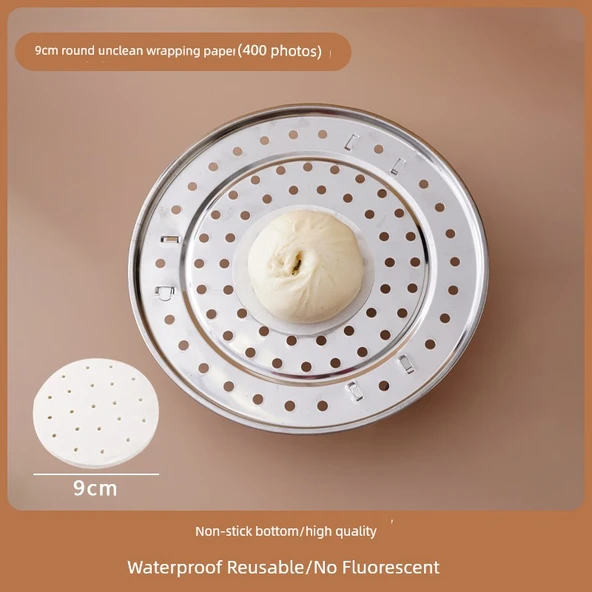 Yapışmaz Buhar Pişirme Kağıdı - 9cm - 400 Adet