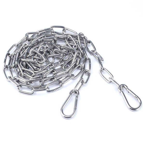 3mm Paslanmaz Çelik Çamaşır İpi - 2 Metre - Klips Tokalı - 6