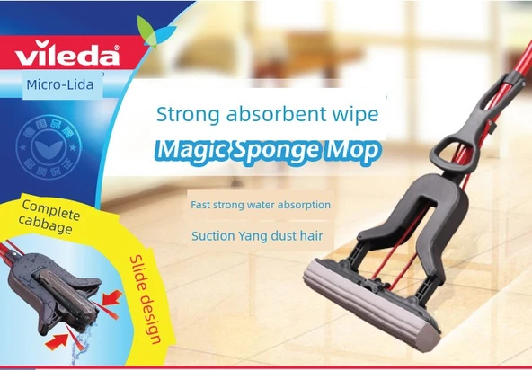 PVA Mop - Güçlü Emişli, 1 Sap ve 2 Başlıklı - 7