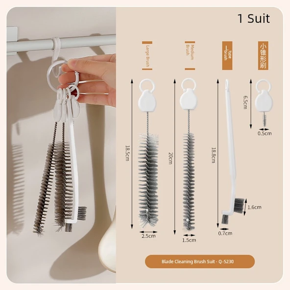 Çok Amaçlı Aralık Temizleme Fırçası - 4'lü Set