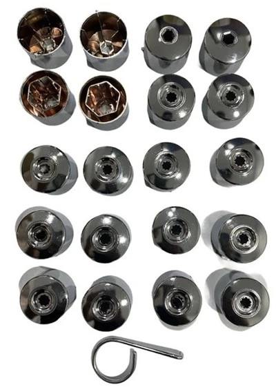 Seat Audi Bijon Kapak Seti Full Krom 16 Normal 4 Şifreli 6J0601173B 9B9 Uyumlu ürün görseli 1