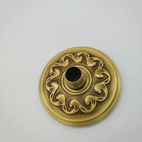 Seramik Geometrik Desenli Tuvalet Fırçası Kabı (Tutucusuz) - 6