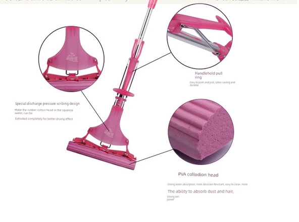 Ev Temizlik Paspası - 32cm Yeşil + 5 Başlık (Toplam 6 Başlık) - 8