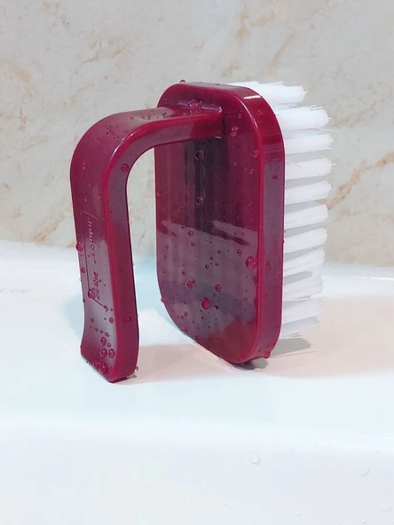 Kıl Fırçalı Meyve Sebze Temizleme Fırçası - Yumuşak Yün [Pirinç Beyazı 1 + Gül 1] - Resim 5