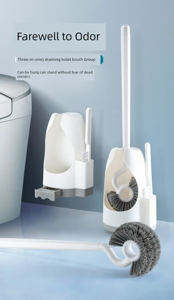 Banyo Tuvalet Fırçası Seti - İki Korumalı (2'li Set) - Resim 7