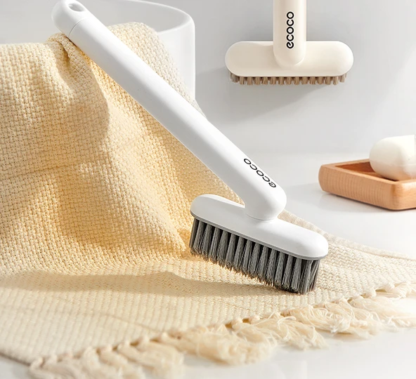 360° Döner Başlıklı Derz Temizleme Fırçası - Minimalist Beyaz 2'li Paket Klipsli - Resim 10