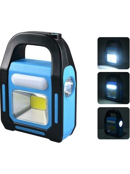 QASUL 3 Kademeli USB Powerbank Çıkışlı Şarjlı Kamp Feneri