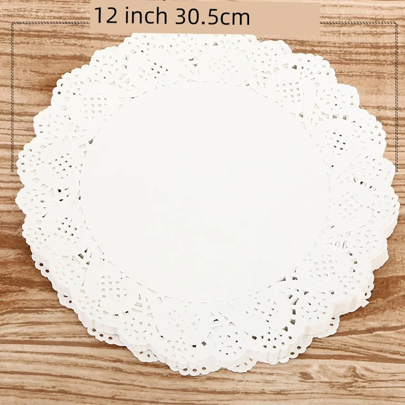 Yuvarlak Dantel Kağıt Servis Altlığı 30.5cm - 1200 Adet