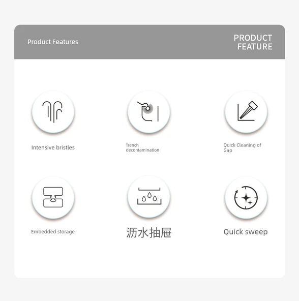 Banyo Tuvalet Fırçası Seti - İki Korumalı (2'li Set) - Resim 8