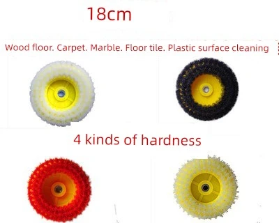 Çok Amaçlı Temizlik Fırçası - 18cm Set - 4 Sertlik - 2 Bağlantı Çubuğu ile