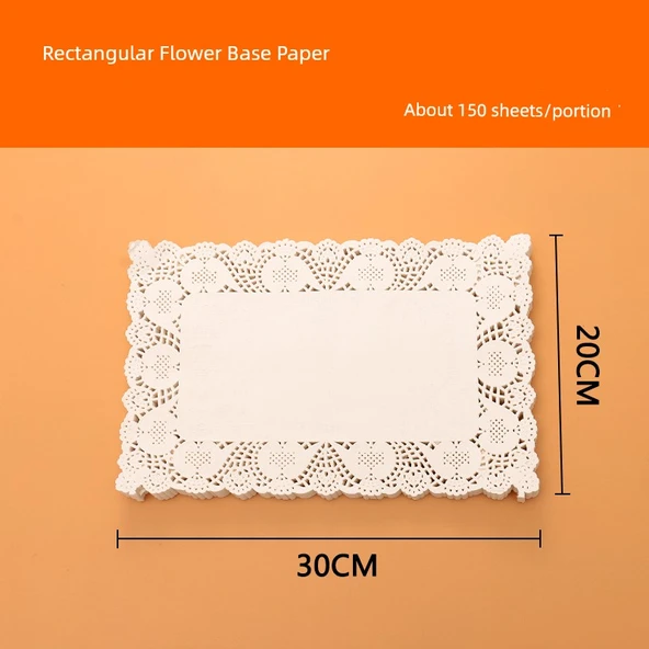 Uzun Dantel Kağıt Servis Altlığı 20x30cm - 1200 Adet