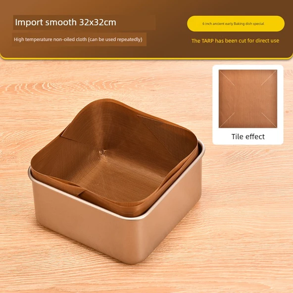 6 inç Özel Kesim Çift Taraflı Pürüzsüz Pişirme Kağıdı - 2 Adet - 32cm