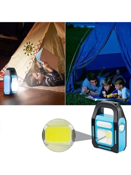 QASUL 3 Kademeli USB Powerbank Çıkışlı Şarjlı Kamp Feneri - 5