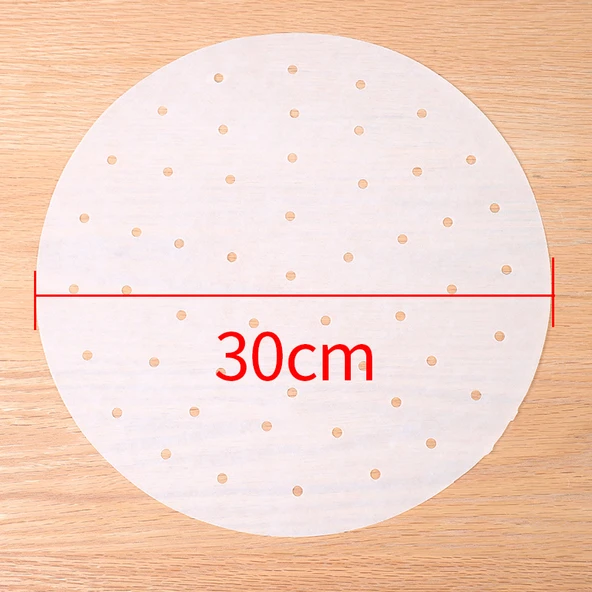 Yapışmaz Bambu Buharlı Pişirme Kağıdı - 30cm [100 adet]