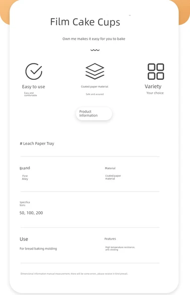Yüksek Isıya Dayanıklı Yapışmaz Pişirme Kağıdı Ekmek Kek Kalıbı - Tekne Şekilli Ekmek Kağıdı Tutucu [50 adet] - Resim 8