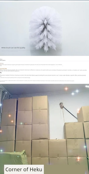 Yedek Tuvalet Fırçası Başlığı - Siyah - 3 Adet - Resim 11