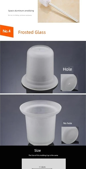 Yedek Tuvalet Fırçası Başlığı - Siyah - 3 Adet - Resim 9