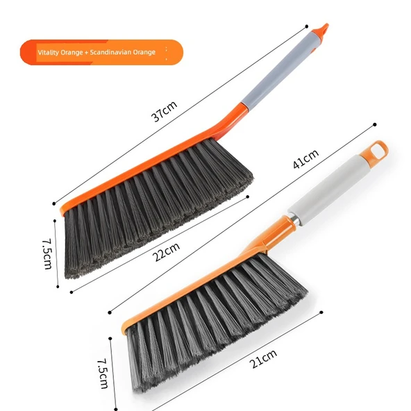 Halı ve Yatak Temizleme Fırçası - Karışık Renkli Paket [Canlı Turuncu + İskandinav Turuncusu]