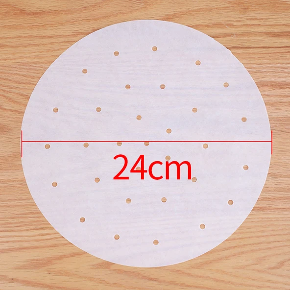 Yapışmaz Bambu Buharlı Pişirme Kağıdı - 24cm [200 adet]