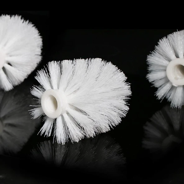 Yedek Tuvalet Fırçası Başlığı - Siyah - 3 Adet - Resim 2