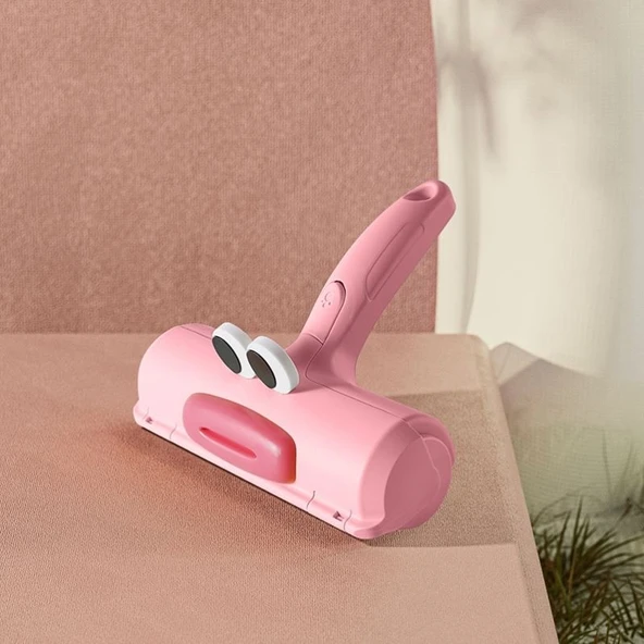 Yatak Fırçası Kedi Tüyü Temizleyici - Pembe Ördek Tüy Toplayıcı