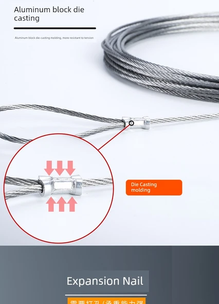Ayarlanabilir Çamaşır İpi - 1 Metre - 12