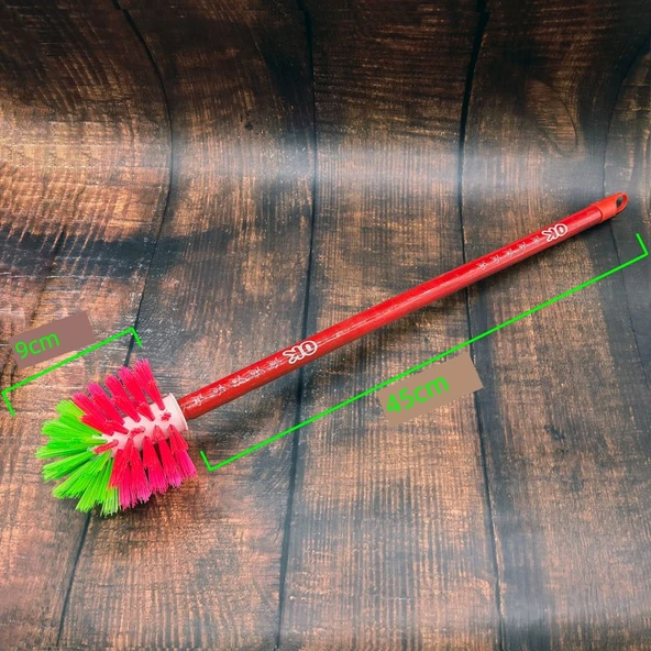 Ahşap Saplı Ananas Topuzlu Klozet Fırçası - 8