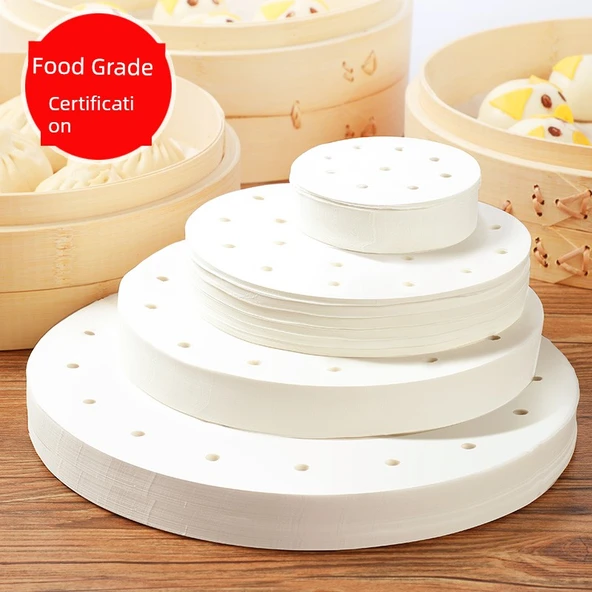 Yapışmaz Bambu Buharlı Pişirme Kağıdı - 20cm/100 adet + 7.5cm/100 adet + 8.8cm/100 adet