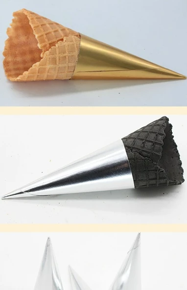 Gümüş 10.5cm Dondurma Külahı Ambalajı 100 Adet - 12