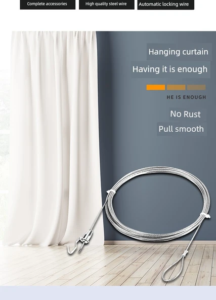 Ayarlanabilir Çamaşır İpi - 2.3 Metre - 10