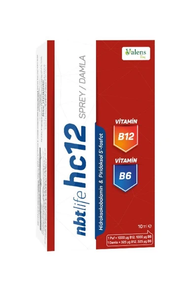 Valens Nbt Life HC12 Sprey Damla 10 ml