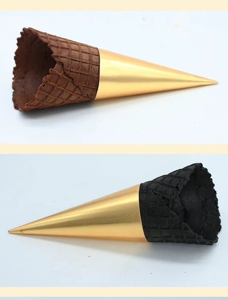 Kül Altın 10.5cm Dondurma Külahı Ambalajı 500 Adet - 11