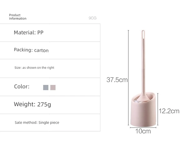 Deliksiz Duvara Monte Tuvalet Fırçası - Beyaz Yuvarlak + Mavi Köpük Paket (10 Adet) - Resim 9